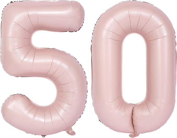 40 In Matte Pink Number Balloons Helium Foil Mylar Balloon Digital 50 | Suitable by Exquisitehighqualitypartydecorationstomeetyoureveryneed%EF%BC%81