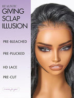 LUVME HAIR All-Day Comfort 100% Human Hair Loose Body Wave 5x5 Lace Front Wig Glueless Wigs Human Hair Pre Plucked Pre Cut Long Black Wig Lace Closure Wigs Frontal Wigs