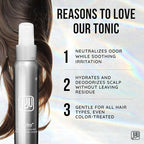 Neutro Soothing Scalp and Hair Deodorizing Tonic Spray 4 Fl Oz, Scalp Odor After Workout Hair Refresher for Women & Men, Odor Neutralizer Spray, Essential Oil Based Fragrance - Peppermint & Rosemary