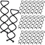 20PCS Spiral Hair Pins, Spin Pins Spiral Bobby Pins for Girls, Women and Kids, Non-Scratch Round Clip & Bun Twist, Stylish Bun Bobby Pins, Premium Spin Pins for Hair, Black