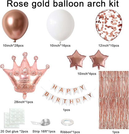 Rose Gold Birthday Party Decorations - Image 2
