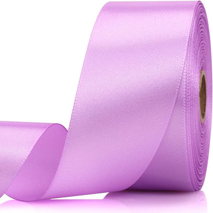 1-1/2 Inch 30 Yards Lilac Purple Solid Satin Ribbon by Unknown