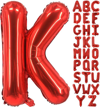 Lovoir 40 Inch Large Red Letter K Balloons Big Size Jumbo Mylar Foil Helium by Lovoir