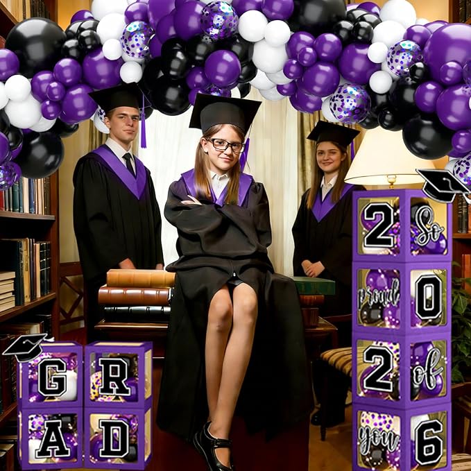 Graduation Decorations Class of 2026, 2026 GRAD So Proud of You Theme - Image 5