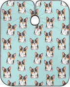 Extra Long Hair Cutting Salon Cape, Haircut Apron Cute Corgi Dog Hair Cutting Cloak for Hair Dye