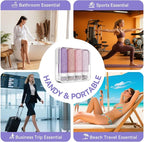 Silicone Travel Bottles for Toiletries, TSA Approved Leak-Proof Toiletry Containers for Airplane & Vacation