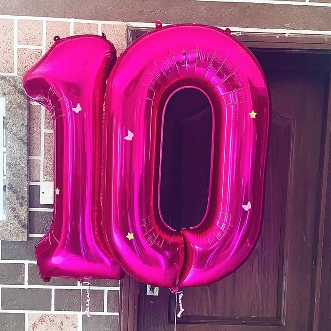 0 Balloon Number Hot Pink 0 Birthday Balloon 40 inch Foil Mylar Large 0 Balloon - Image 4