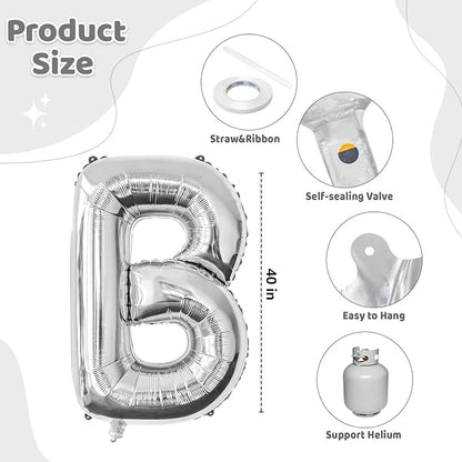 BRIDE Balloons Bachelorette, 40 Inch Foil Mylar, Helium-fillable, - Image 2