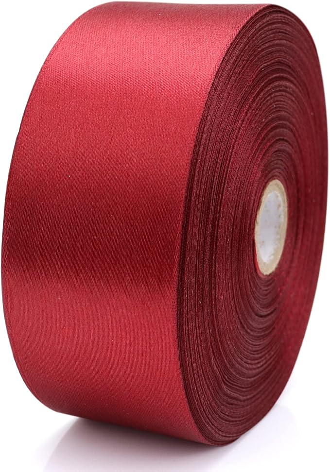 Nsilu 1-1/2 inch, Wine Red Ribbon - Image 3