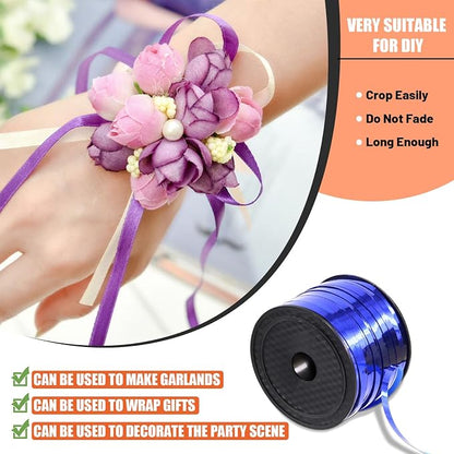 Tanstic 9Pcs Wide Curling Ribbon Set, 800 Yards Total Assorted Colors Wrapping - Image 4