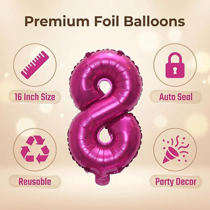16 Inch Foil Mylar Number Balloons 0-9 - Image 4