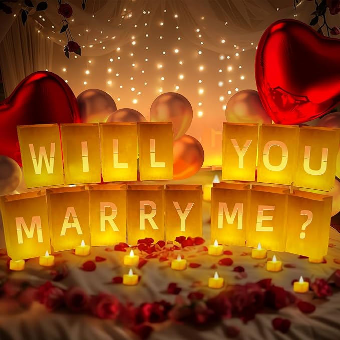 Will You Marry Me ? Light Up Letters, Include Light up Letters, by Peledic