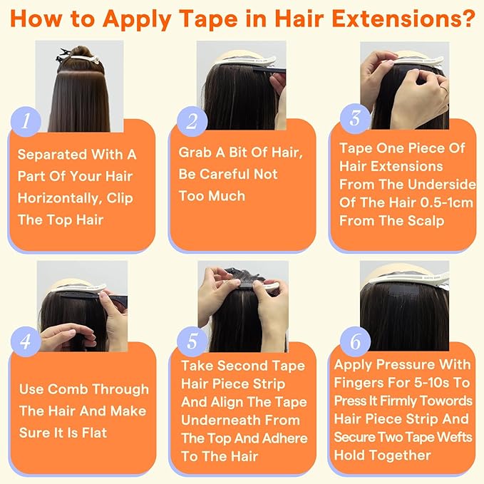 Full Shine Tape in Hair Extensions Color 4 Brown with 27 Blonde Highlights Remy Tape Ins Hair Human Hair Extensions Seamless Extensions 12 Inch Short Hair 20Pcs 30Grams Add Volume