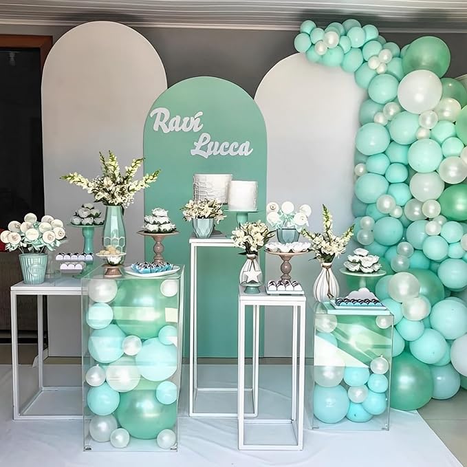 Voircoloria 110pcs Mint Green Pastel Green Latex Party Balloons, 12inch | - Image 6