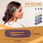 Small Flat Hair Clips for Women Lay Down Clips for Thin Hair Accessories 8pack