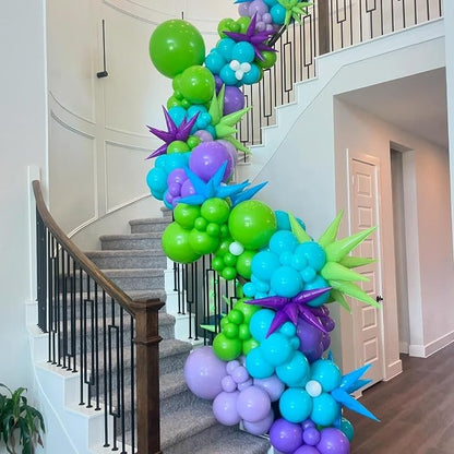 Blue Green and Purple Balloons, Balloon 50PCS 12 Inch Fruit Green Teal Blue - Image 6