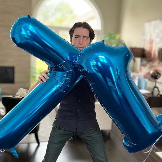 Navy Blue 17 Balloon - Image 3