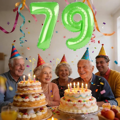 40 Inch Number 79 Balloons for 79th Birthday Party Decorations, 0-100 Fruit - Image 2
