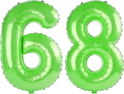 40 Inch Number 68 Balloons for 68th Birthday Party Decorations, 0-100 Fruit by FOBELEC