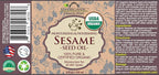 US Organic Sesame Seed Oil, USDA Certified Organic, Untoasted, Unrefined Virgin, 100% Pure & Natural, Cold Pressed, in Amber Glass Bottle w/Glass Eye dropper, Sourced from Mexico (4 oz (Large))