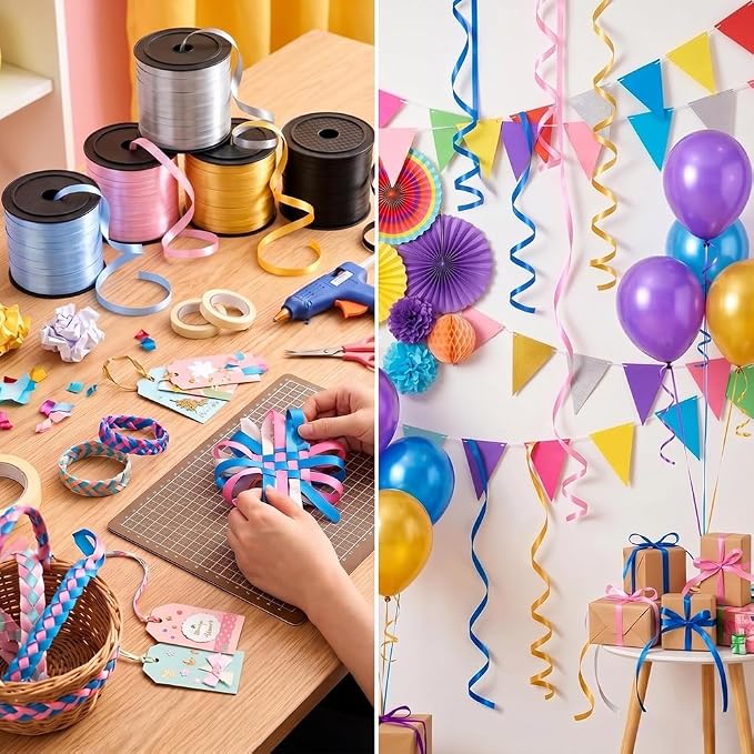 Decorative Curly Ribbon for Gift Wrapping, Party Balloon Decoration - Image 6