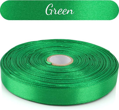 Nsilu 1/2 inch Green Ribbon for Gift Wrapping 50 Yards Perfect Wedding Party - Image 5