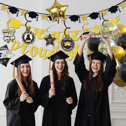 Graduation Decorations 2026, Class of 2026, Congrats Grad Hanging Swirls and We - Image 4