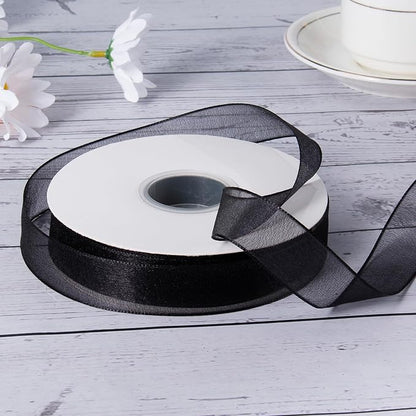 Sheer Organza Ribbon 1 Inch Chiffon Ribbons - Image 2