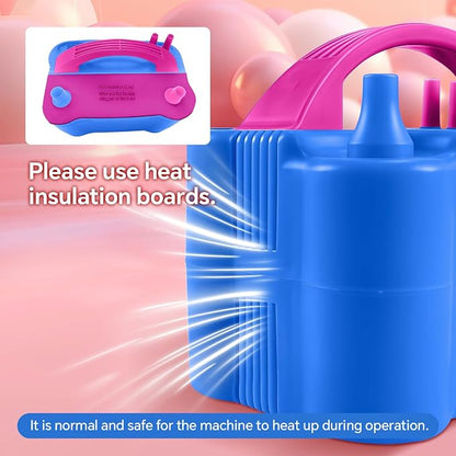 Electric Balloon Pump, 110V 600W Portable Dual Nozzles Balloon Pump, Air Pump - Image 6