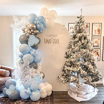 Blue Winter Wonderland Balloons - Image 5