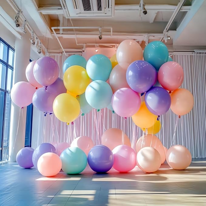 100 Pack 18 inch Pastel Balloons 10 Kinds Colors Colorful Party Balloon Bulk - Image 4