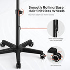 TASALON Ultimate Salon Tray on Wheels,Tray Cart with 2 Magnetic Bowls Irony Tattoo Table Station Rolling Tray with Hair Stickless Wheels,Chemical-Resistant Hair Stylist Instrument Tray,Tray for Dyson