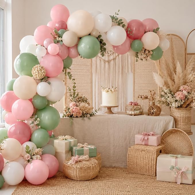 Pink and Green Balloons - Image 3