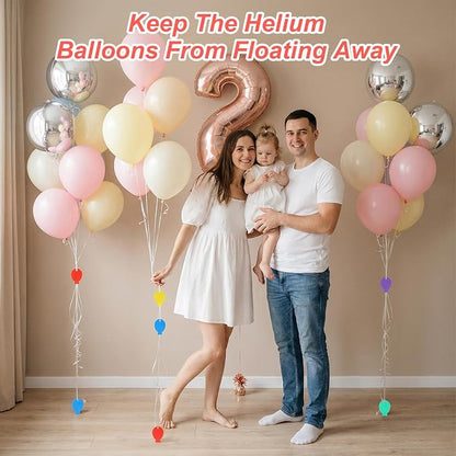 100 Pcs Plastic Colorful Weights, Balloons Pendants - Image 6