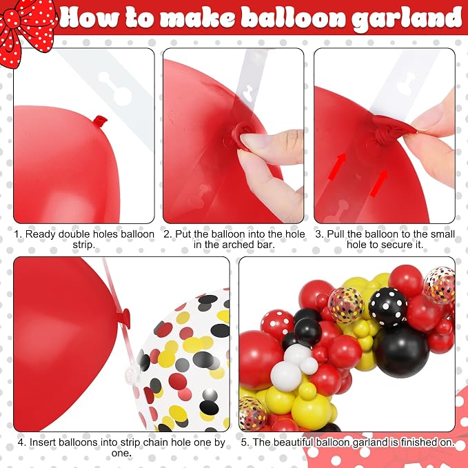 Amandir 153pcs Red Yellow Black Balloon Garland Arch Kit Different Sizes | 18 - Image 4