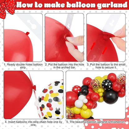 Amandir 153pcs Red Yellow Black Balloon Garland Arch Kit Different Sizes | 18 - Image 4