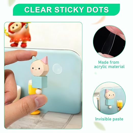 200pcs 0.98 Inch Double Sided Sticky Dots, Mini Clear Glue Adhesive Dots - Image 3