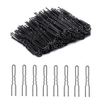 U-shaped Hair Pins, 200 Count for Women Lady Girls Bobby Pins French Historical Hair Pin Hair Styling Pins Hair Accessories (Black, 2.4 Inch)
