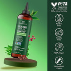 Botanic Hearth 100% Pure Tea Tree Oil For Hair Growth | Infused with Jojoba & Grapeseed Oils | Hair Oil Repairs Dry Damaged Hair, Strengthening, Healthier - Hair Tonic, 6.7 fl oz