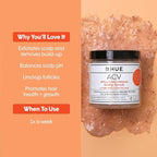 dpHUE Apple Cider Vinegar Scalp Scrub - 9 oz, Pack of 2 - Natural Exfoliating Scrub & Dry Scalp Treatment - With Pink Himalayan Sea Salt, Aloe Vera & Avocado Oil - Gluten Free, Vegan