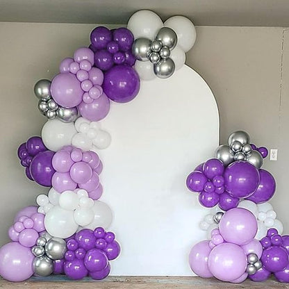 Awenztech 122pcs Purple Latex Balloons in 18 12 10 5 inches | Birthday - Image 9