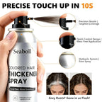 Root Touch Up Hair Color Spray–4oz, Sweat-Resistant & Natural, Instant Gray Hair Cover Up, Temporary Root Concealer Hair Filler Dye Spray for Hairline, Scalp&Thinning– Light Brown–Women & Men