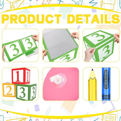 Back to Party Pencil Crayon Balloons Sets - Image 3