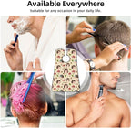 Beard Hair Catcher Bib, Waterproof Non-Stick Grooming Apron for Shaving Trimming, Perfect for Men Dad, Cute Baby Hedgehog and Mushrooms Shave Bib