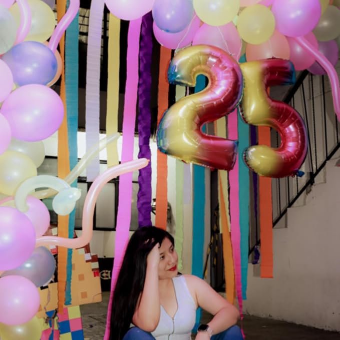 120 Pack Pearl Pink Balloons, Bright 12 inch Royal Pink Latex Party Balloons - Image 4