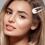 WILLBOND 30 Pieces 3.1 Inch Large Metal Snap Hair Clips Nonslip Barrettes Women Hair Accessories(Silver)