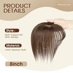 Hair Toppers for Women Real Human Hair -360°3D 10inch Topper with Bangs for Thinning Hair, Clip-in Bangs with Upgraded Silk Base, Perfect for Daily Wear(Dark Blonde#27)