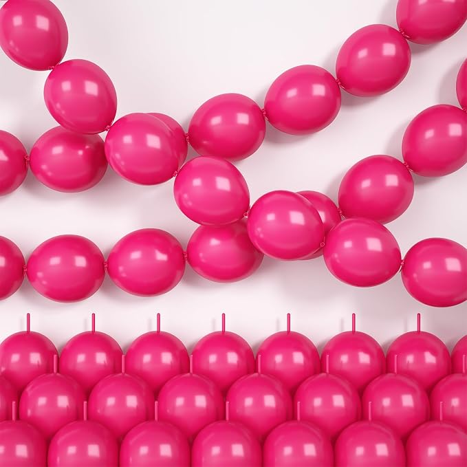 Hot Pink Linking Balloons by Hapmori