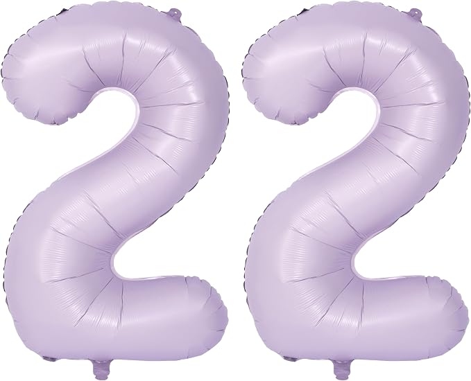 40 In Matte Purple Number Balloons Helium Foil Mylar Balloon Digital 22 | by Exquisitehighqualitypartydecorationstomeetyoureveryneed%EF%BC%81