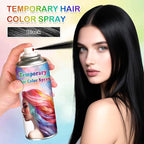 Temporary Hair Color Spray for Women and Kids,One-Time Use Black Temporary Hair Dye,Quick-drying Colored Hair Spray for Halloween,Christmas,Cosplay,120ML (Black）